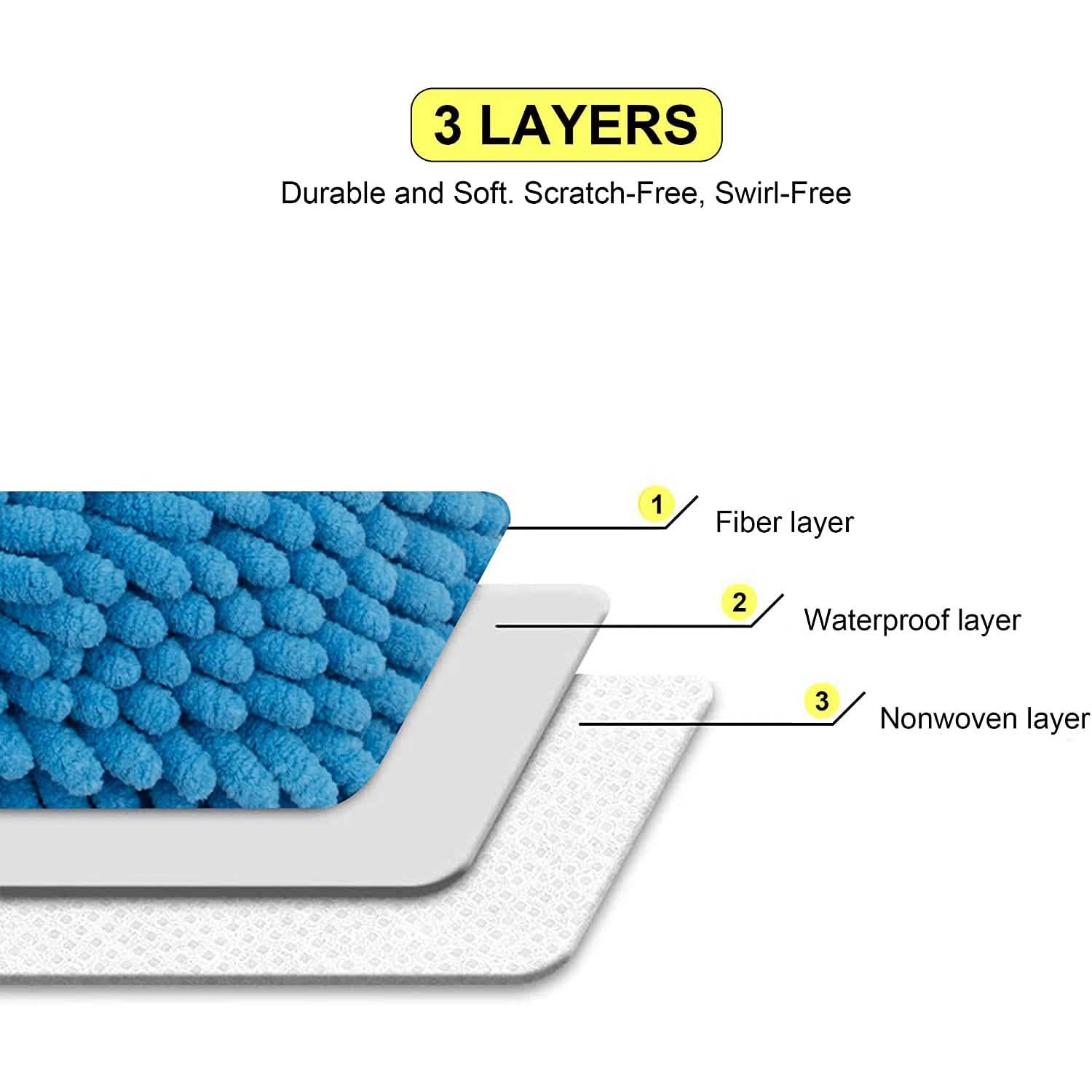 2-Pack: Large Size Microfiber Car Wash Mitt DailySale