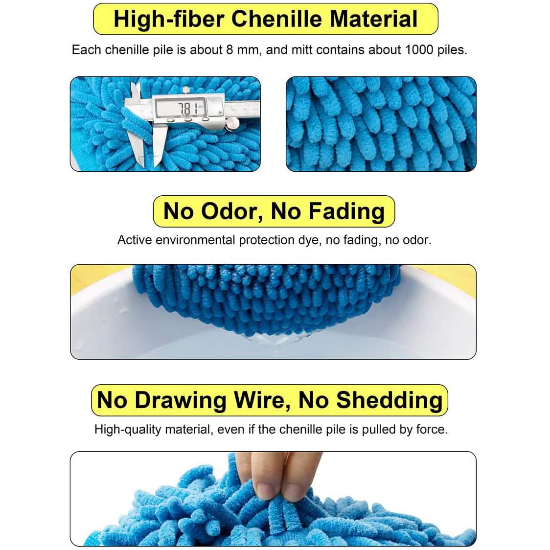 2-Pack: Large Size Microfiber Car Wash Mitt DailySale