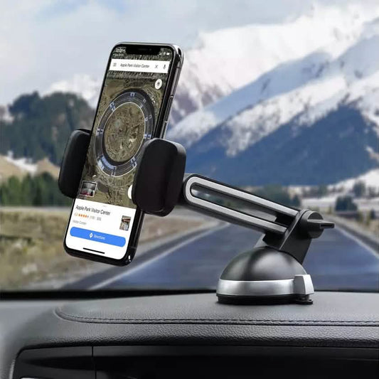 2-Pack: LAX Extendable Car Mount Holder for Cellphone with Adjustable Clamp DailySale