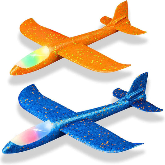 2-Pack: LED 17.5" Light Throwing Foam Airplane DailySale