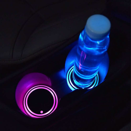 2-Pack: LED Light-Up Car Cup Coasters DailySale