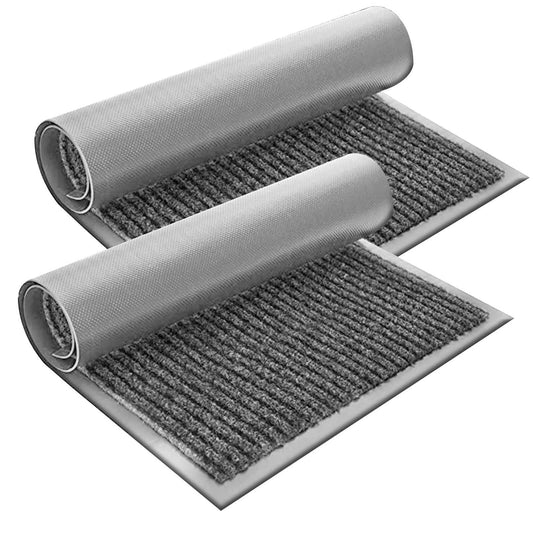 2-Pack: Lux Decor Collection 30'' X 17'' Non-Slip Room Entrance Floor Mats Pair Indoor Outdoor Doormat DailySale