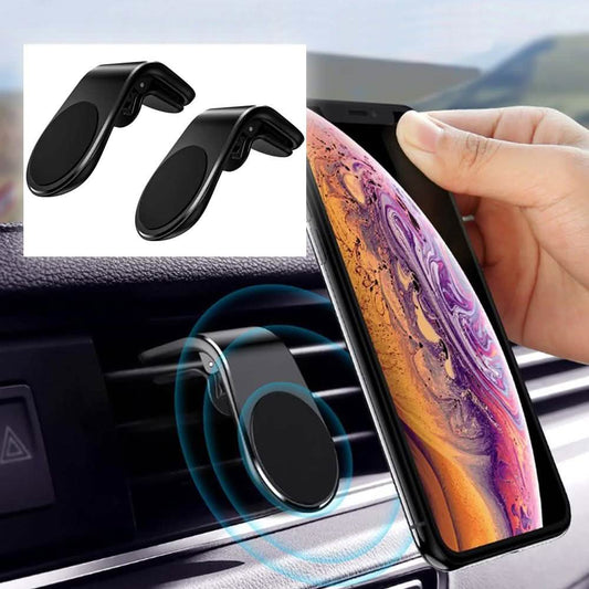 2-Pack: Magnetic Vent Phone Holder - Assorted Colors DailySale