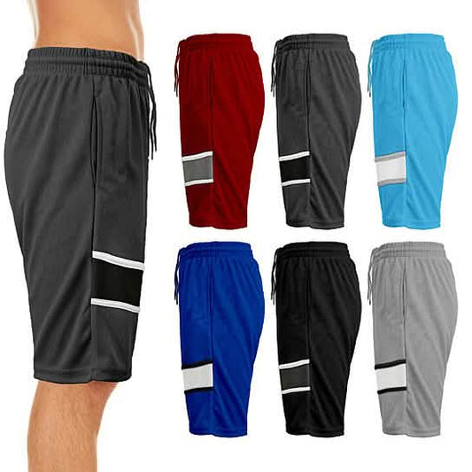 2-Pack: Men's Active Moisture-Wicking Mesh Performance Shorts DailySale