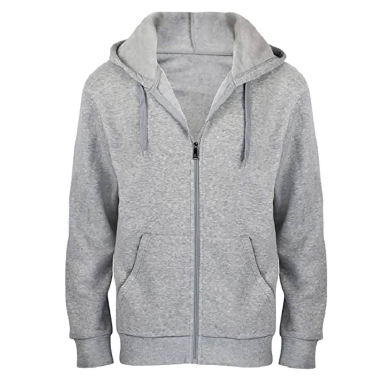 2-Pack: Men's Fleece Cotton Blend Full-Zip Hoodie DailySale