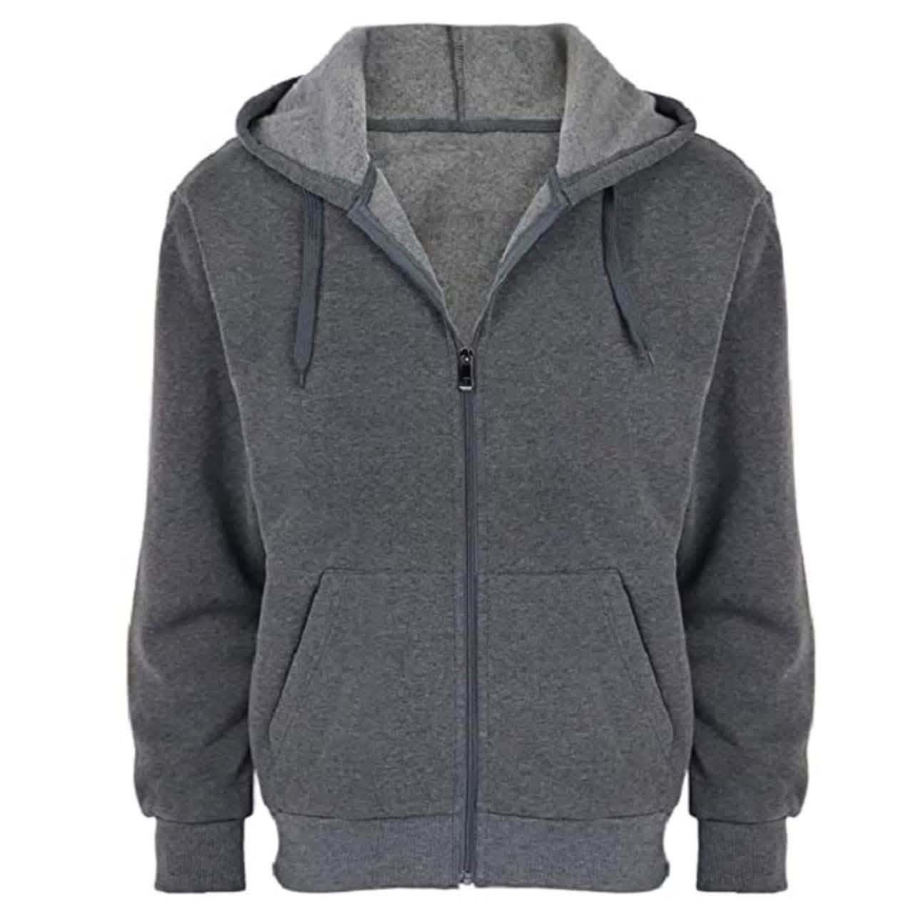 2-Pack: Men's Fleece Cotton Blend Full-Zip Hoodie DailySale