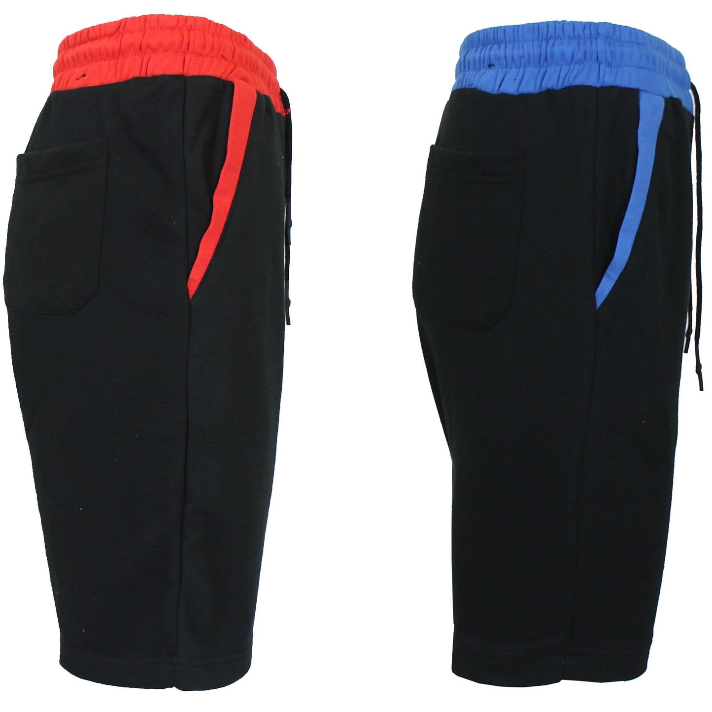 2-Pack Men's French Terry Regular Pockets Jogger Sweat Lounge Shorts DailySale