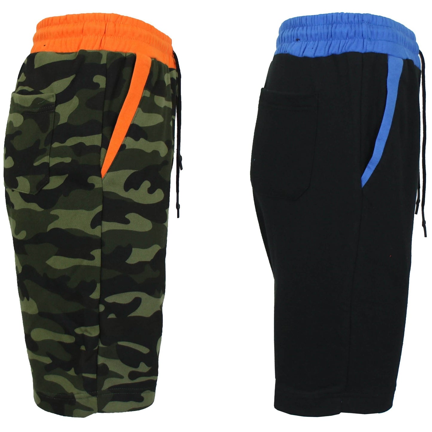2-Pack Men's French Terry Regular Pockets Jogger Sweat Lounge Shorts DailySale