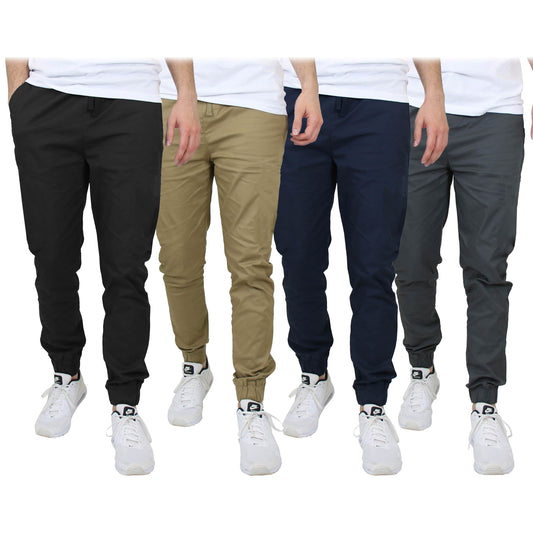 2-Pack: Mens Lightweight Cotton Stretch Jogger Pants DailySale