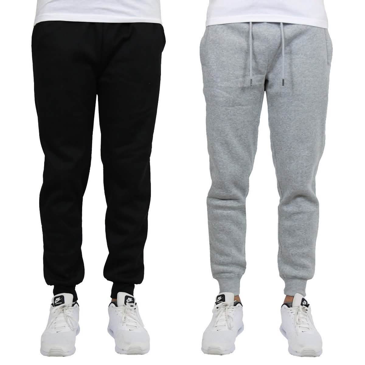 2-Pack: Men's Slim-Fit Fleece Jogger Sweatpants DailySale