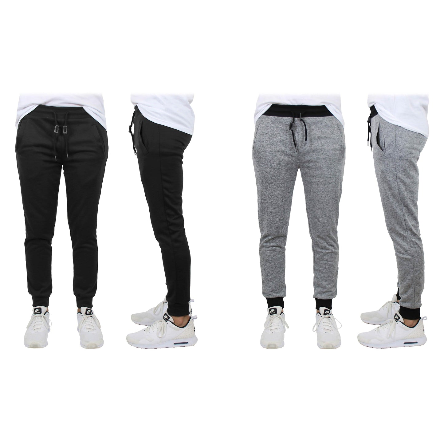 2-Pack: Men's Slim-Fit French Terry Jogger Lounge Pants DailySale