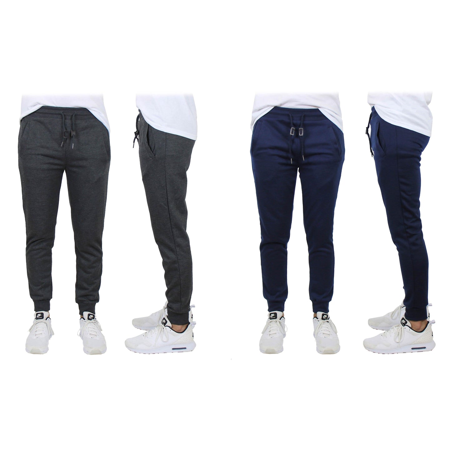 2-Pack: Men's Slim-Fit French Terry Jogger Lounge Pants DailySale