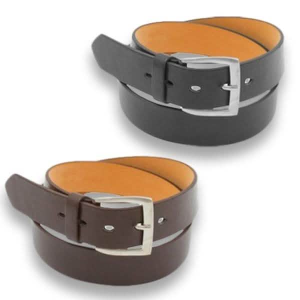 2-Pack: Men's Solid Belts - Size: 38-40 DailySale