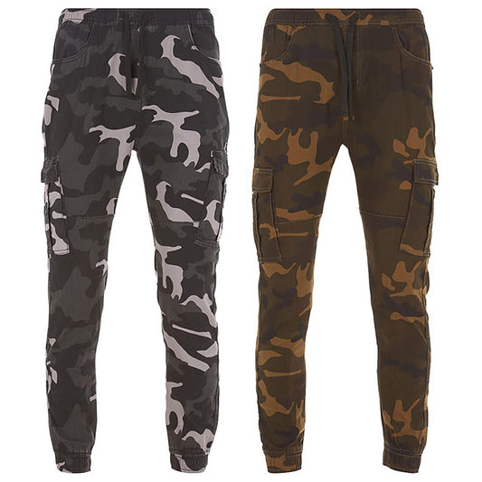 2-Pack: Men's Stretchy Camo Cargo Jogger Pants DailySale