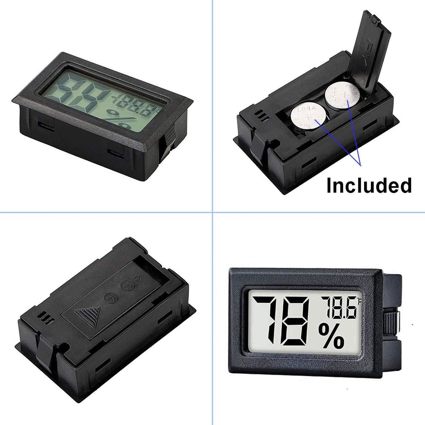 2-Pack: Mini Digital Hygrometer Gauge Indoor Thermometer DailySale