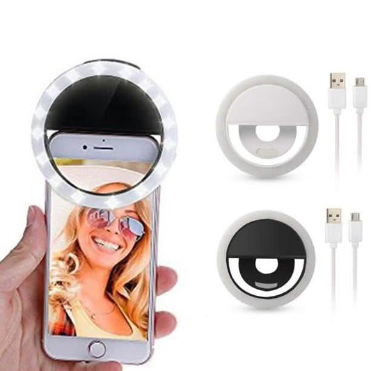 2-Pack: Mobile Ring Light Portable Selfie LED Light Ring Camera Flash DailySale