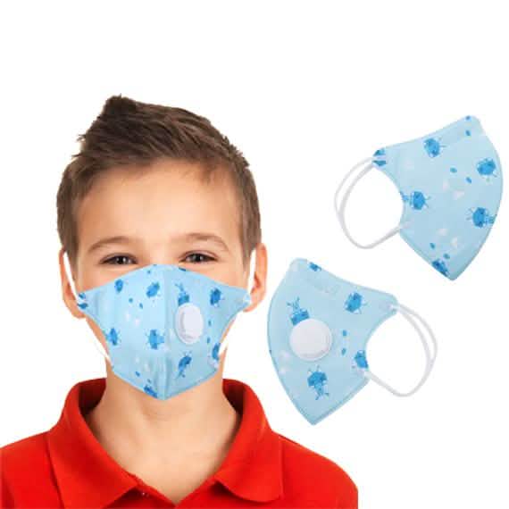 2-Pack: Multilayer Protective Respirator Safety Face Mask for Kids DailySale