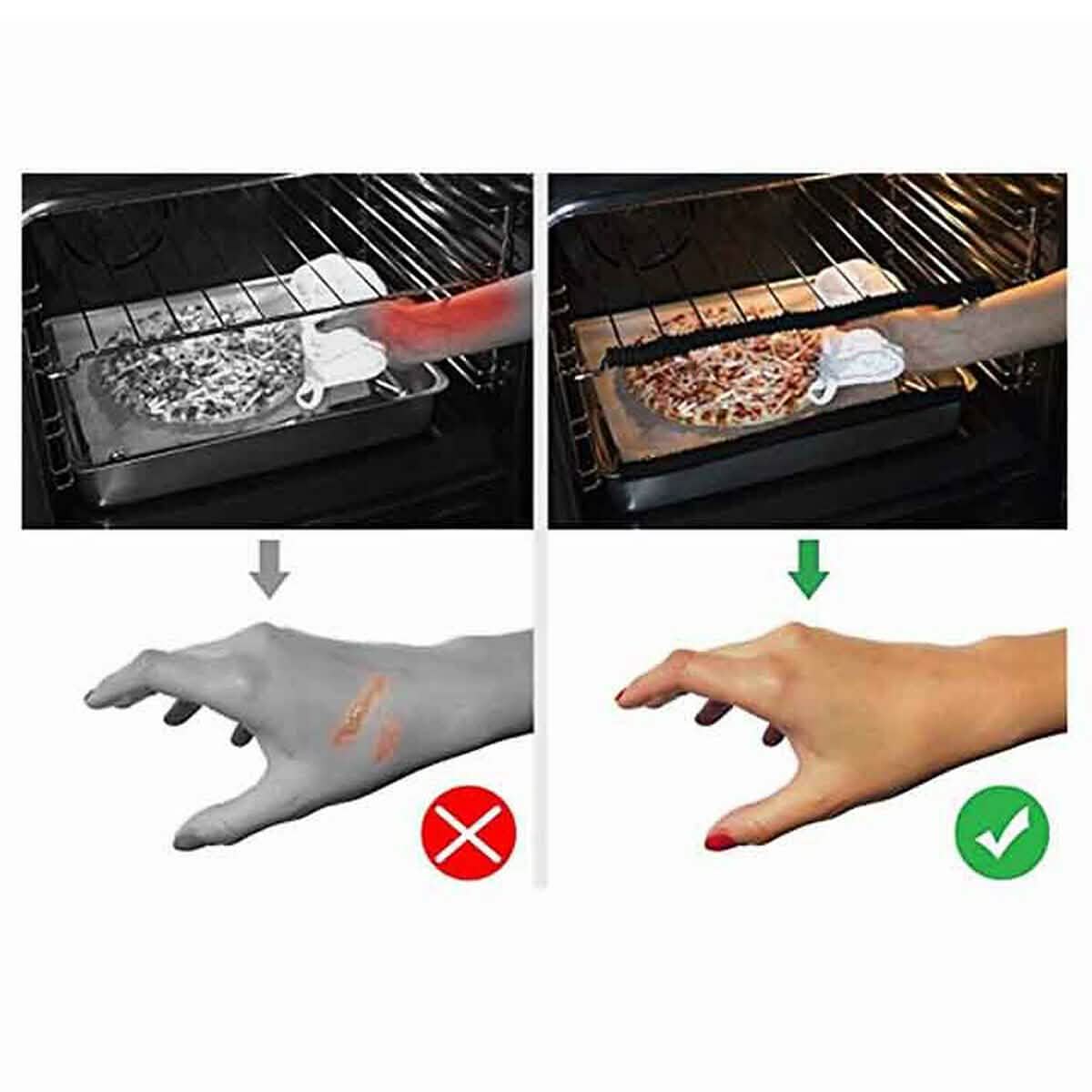 2-Pack: Oven Shelf Protection Heat Resistant Silicon Strips DailySale