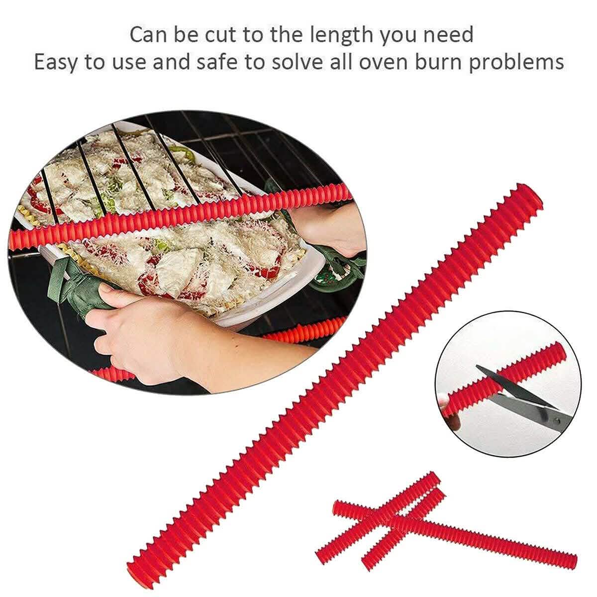 2-Pack: Oven Shelf Protection Heat Resistant Silicon Strips DailySale