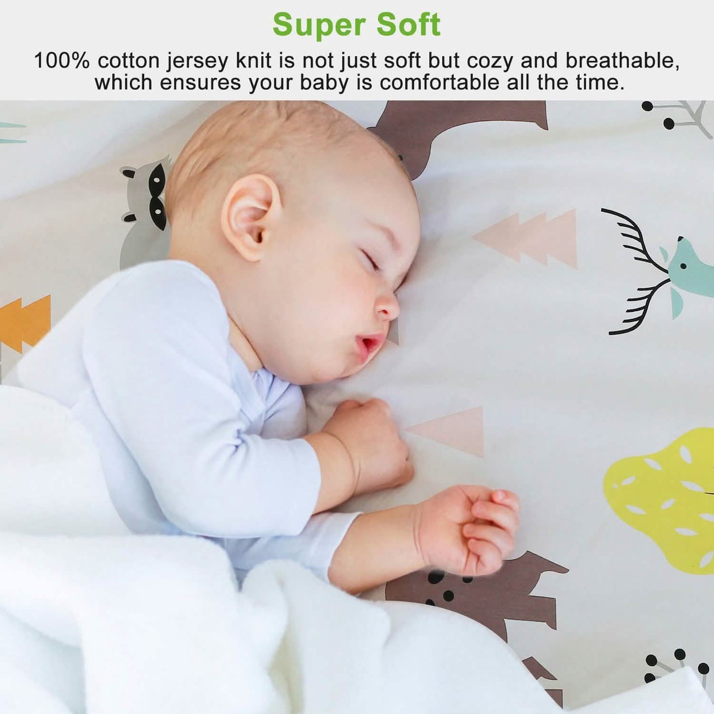 2-Pack: Pack N Play Portable Crib Sheet DailySale