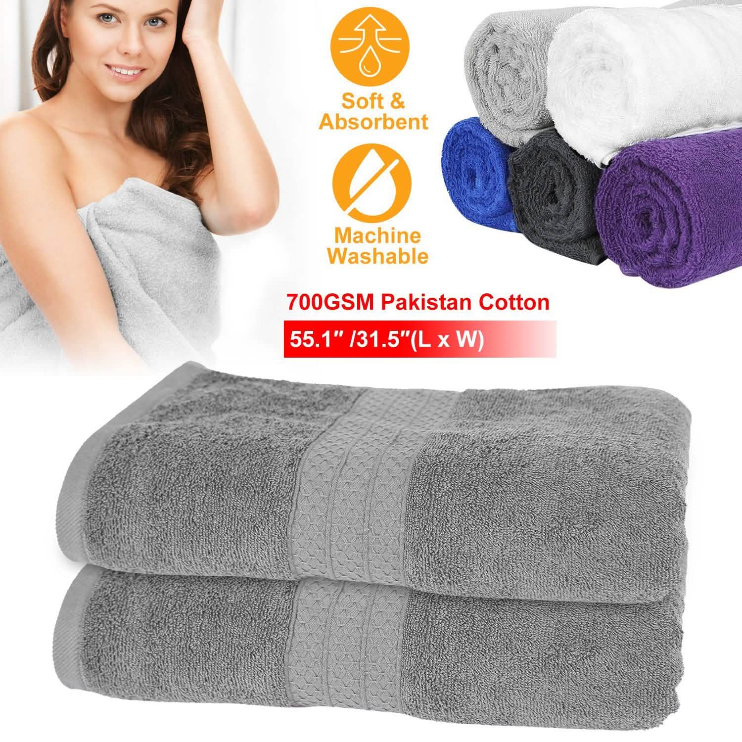 2-Pack: Pakistan Cotton Bath Towel DailySale