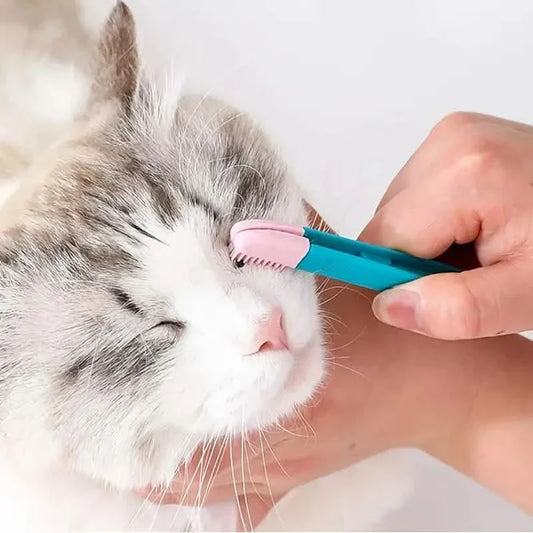 2-Pack: Pet Eye Comb Brush Pet Tear Stain Remover Comb Cleaning Grooming Tools DailySale