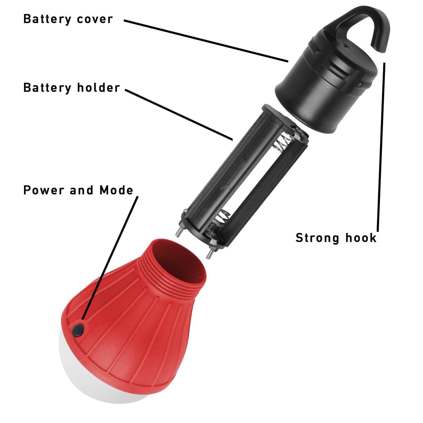 2-Pack: Portable Emergency Light Bulb with Hook DailySale