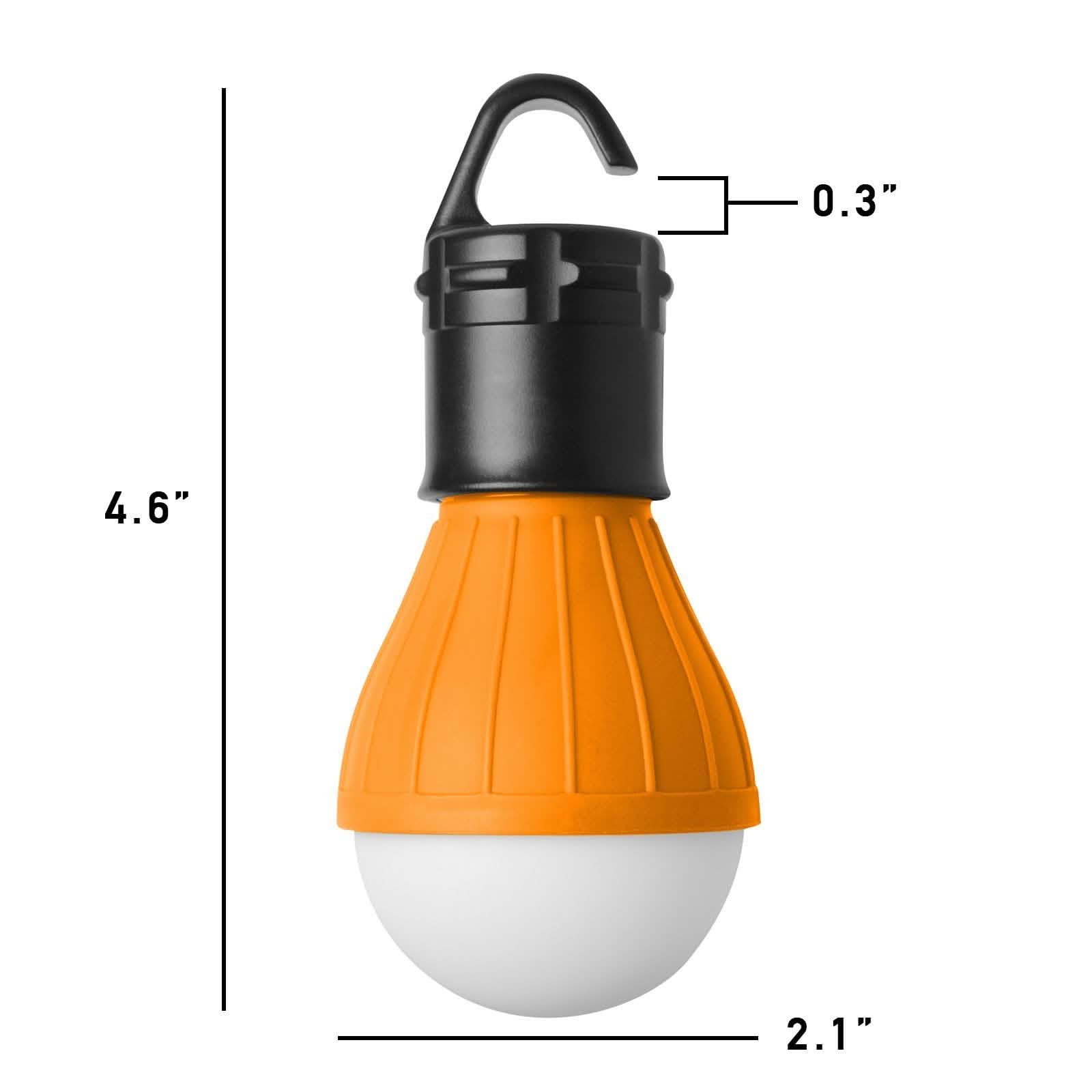 2-Pack: Portable Emergency Light Bulb with Hook DailySale
