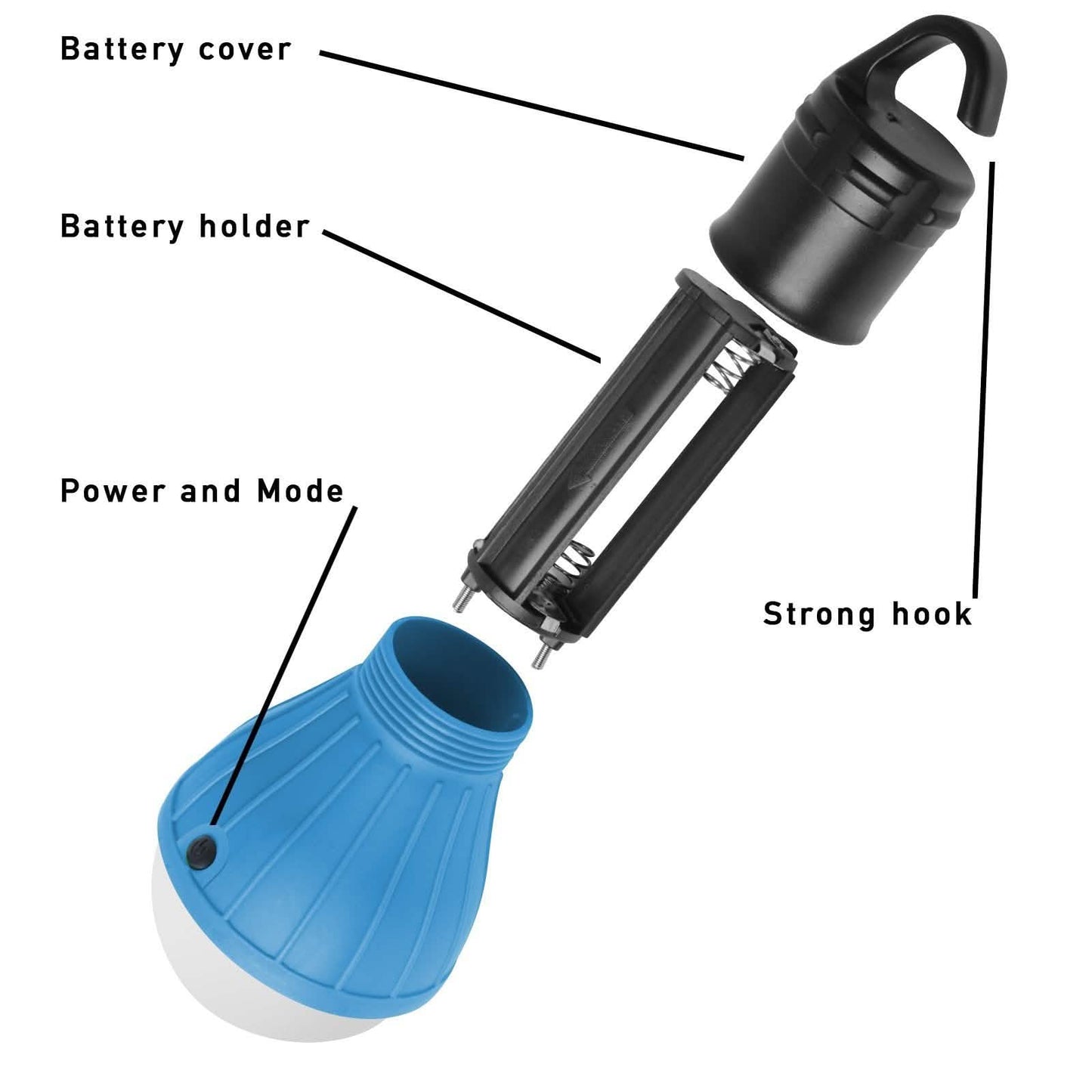 2-Pack: Portable Emergency Light Bulb with Hook DailySale