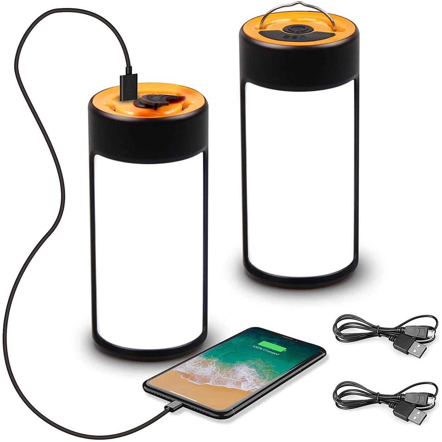 2-Pack: Rechargeable LED Camping Lantern DailySale