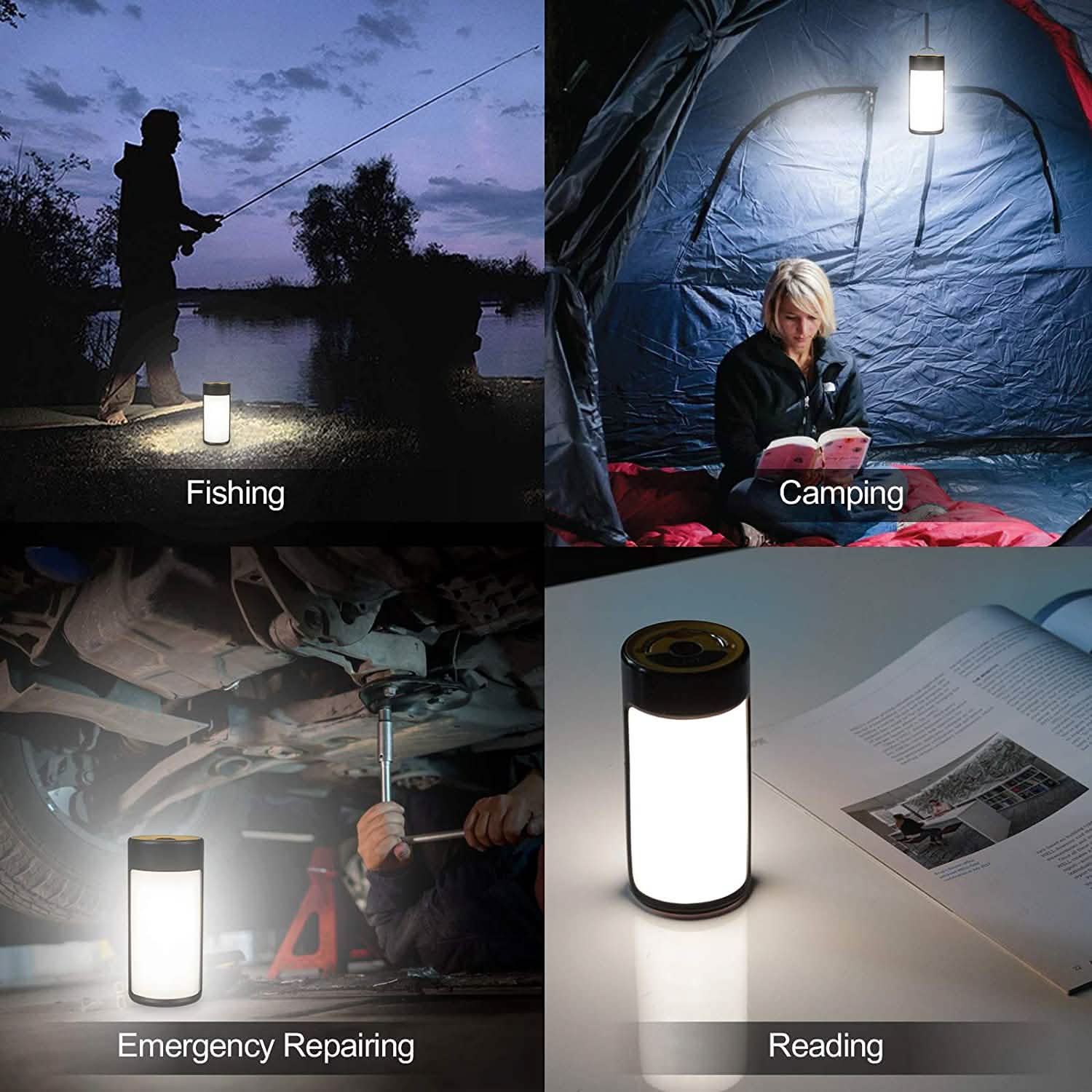 2-Pack: Rechargeable LED Camping Lantern DailySale