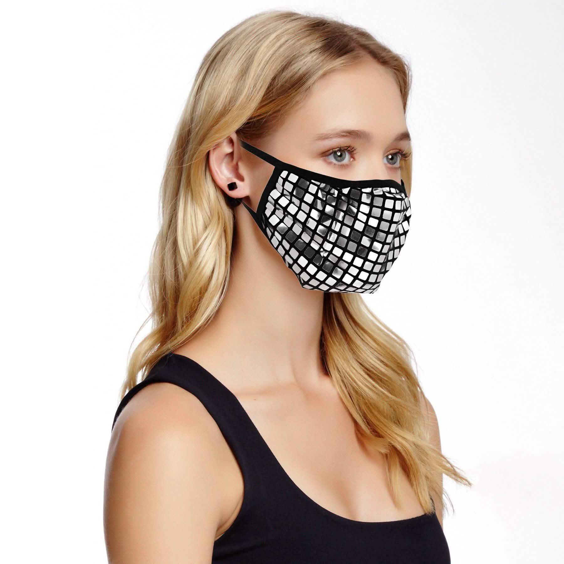 2-Pack: Reusable Fitted Fabric PVC Mask DailySale