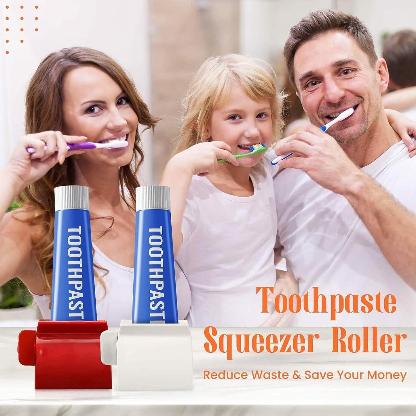 2-Pack: Rolling Tube Toothpaste Squeezer Dispenser DailySale
