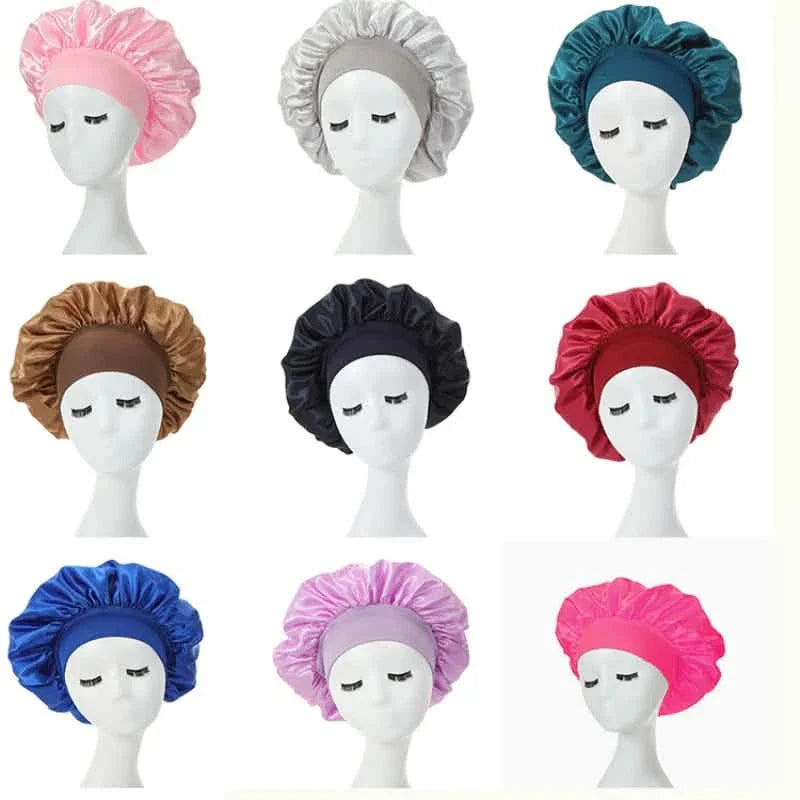 2-Pack: Satin Sleep Bonnet for Curly Hair DailySale