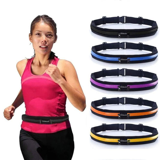 2-Pack: Slim Waist Pocket Running Belt DailySale