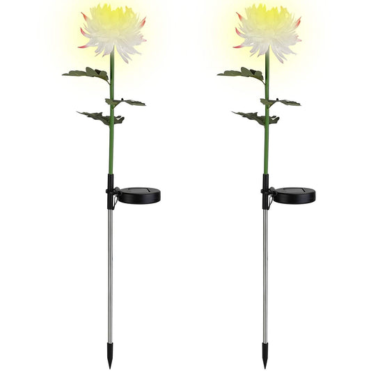 2-Pack: Solar LED Chrysanthemum Lights DailySale