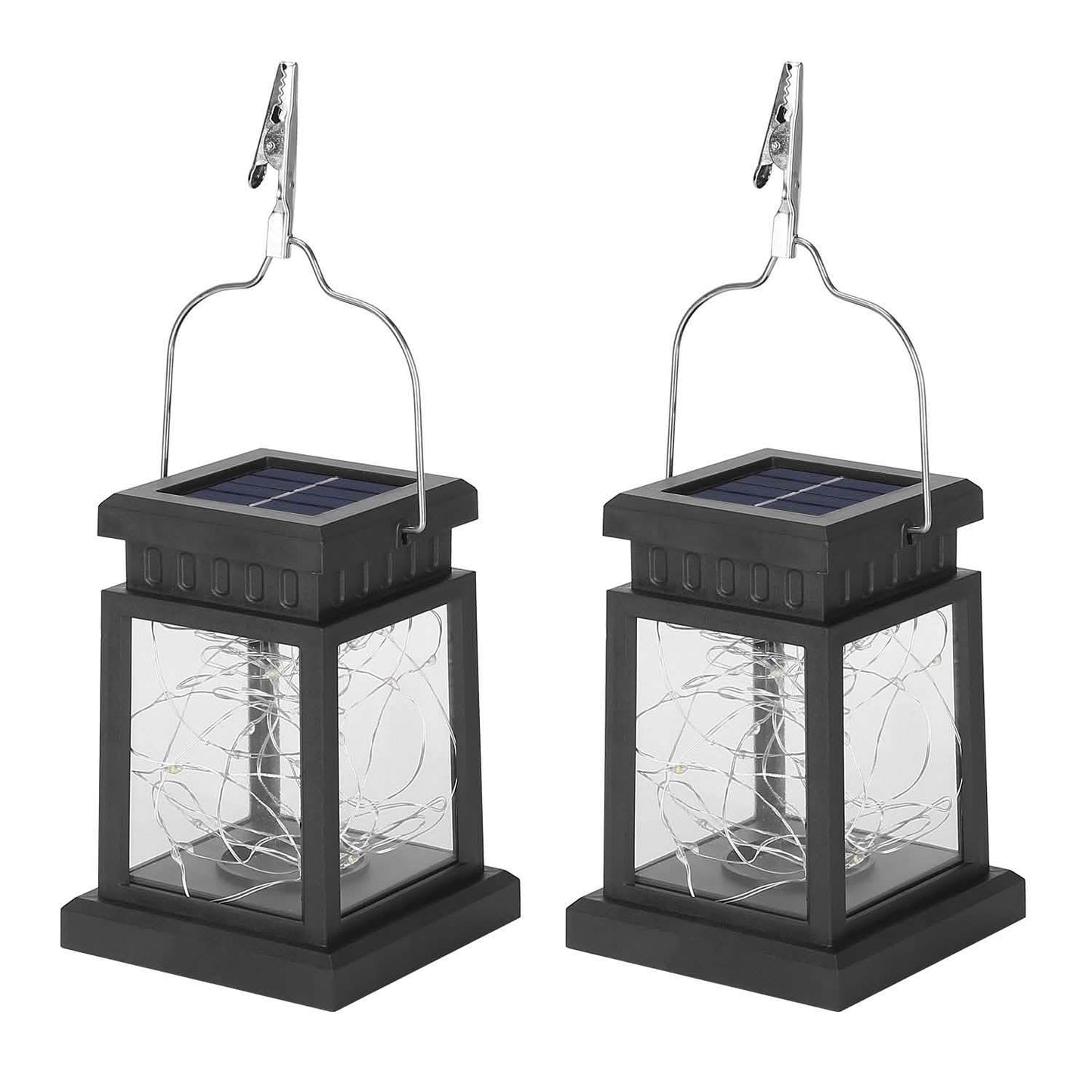 2-Pack: Solar Powered Hanging Lights 30 LED Beads DailySale