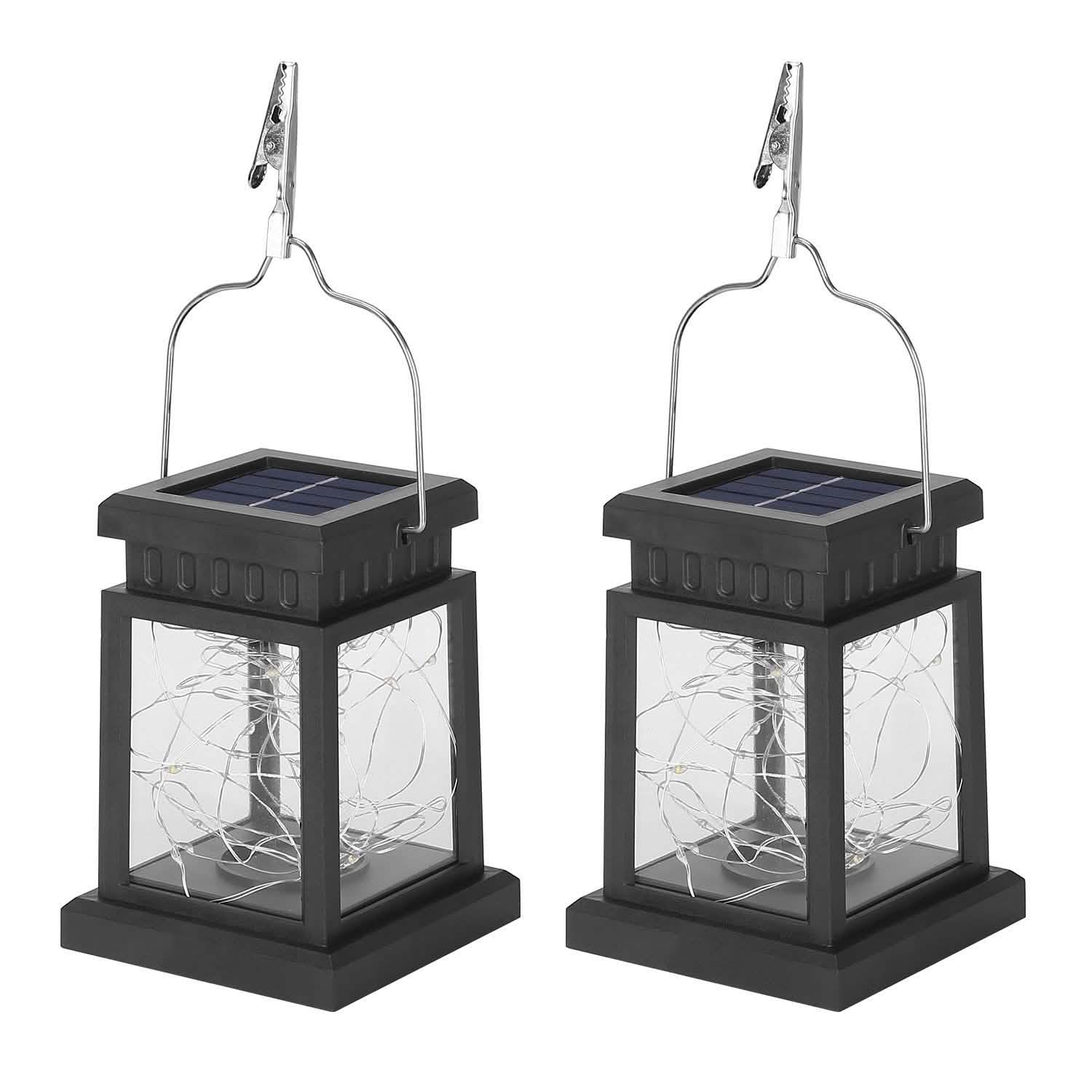 2-Pack: Solar Powered Hanging Lights 30 LED Beads DailySale