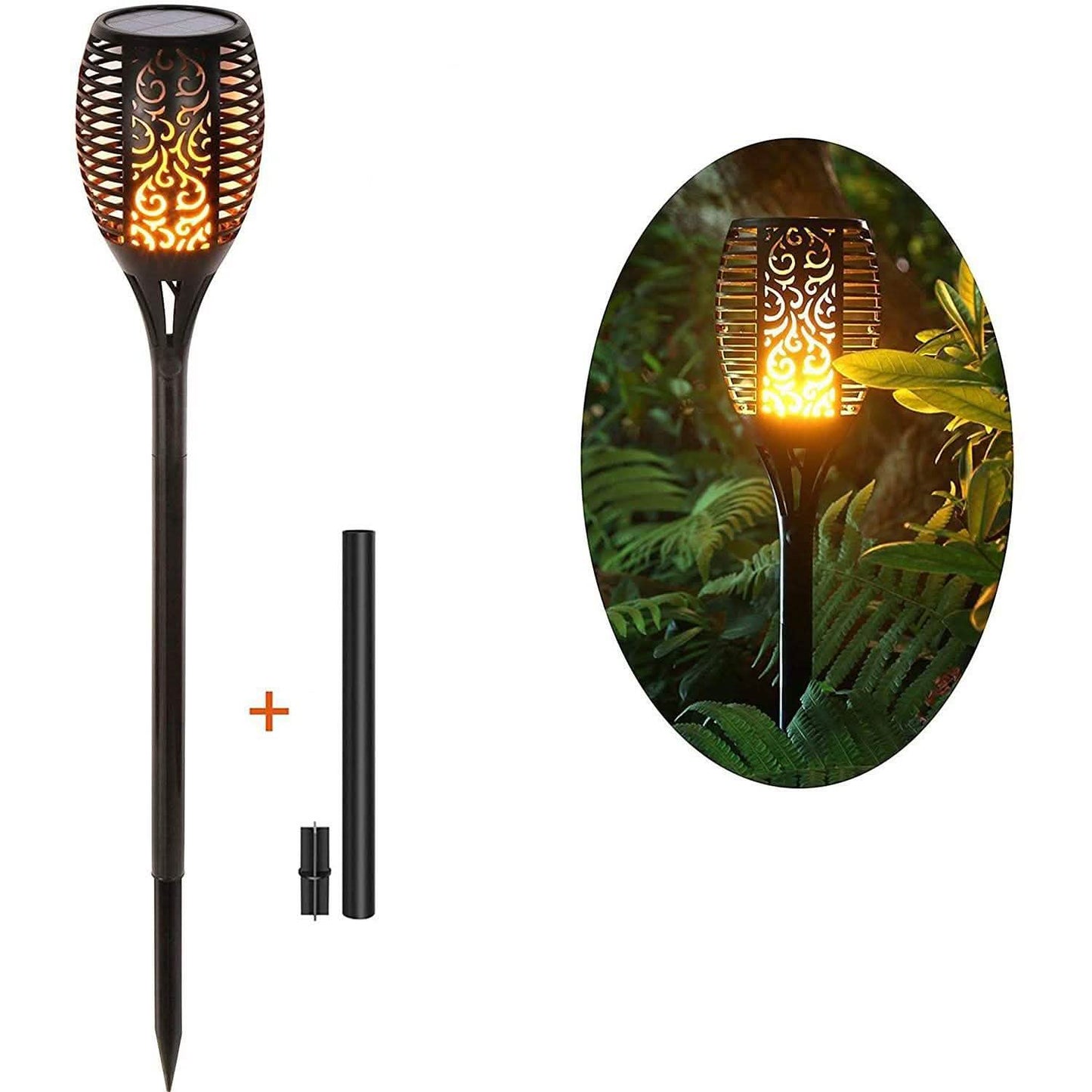 2-Pack: Solar Torch Lights Outdoor DailySale