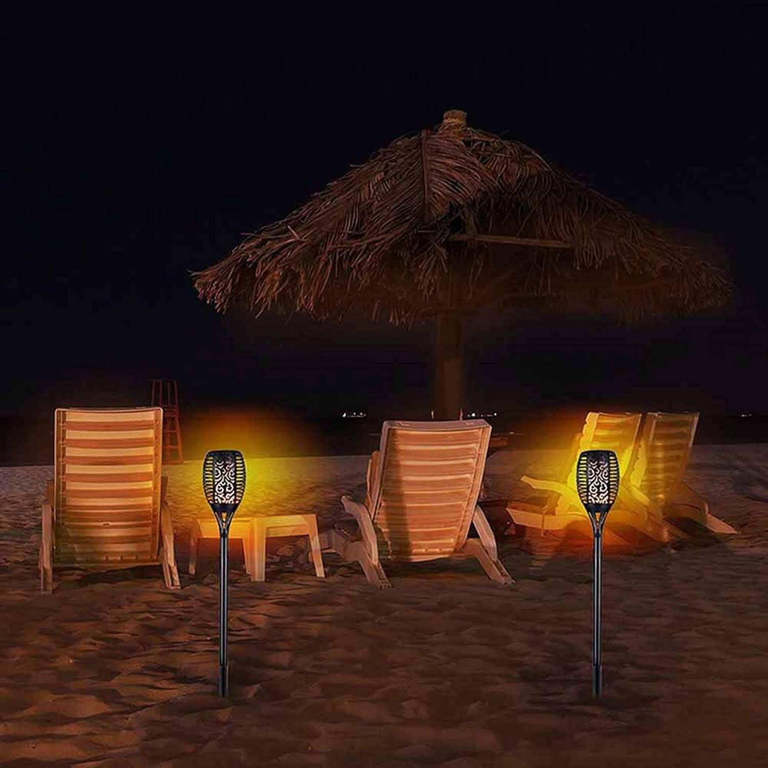 2-Pack: Solar Torch Lights Outdoor DailySale