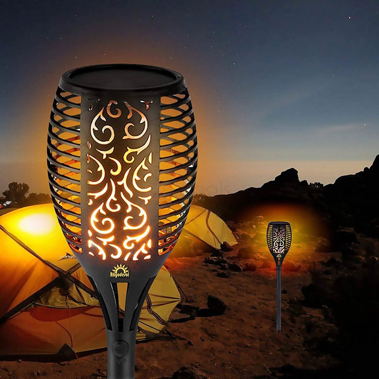 2-Pack: Solar Torch Lights Outdoor DailySale