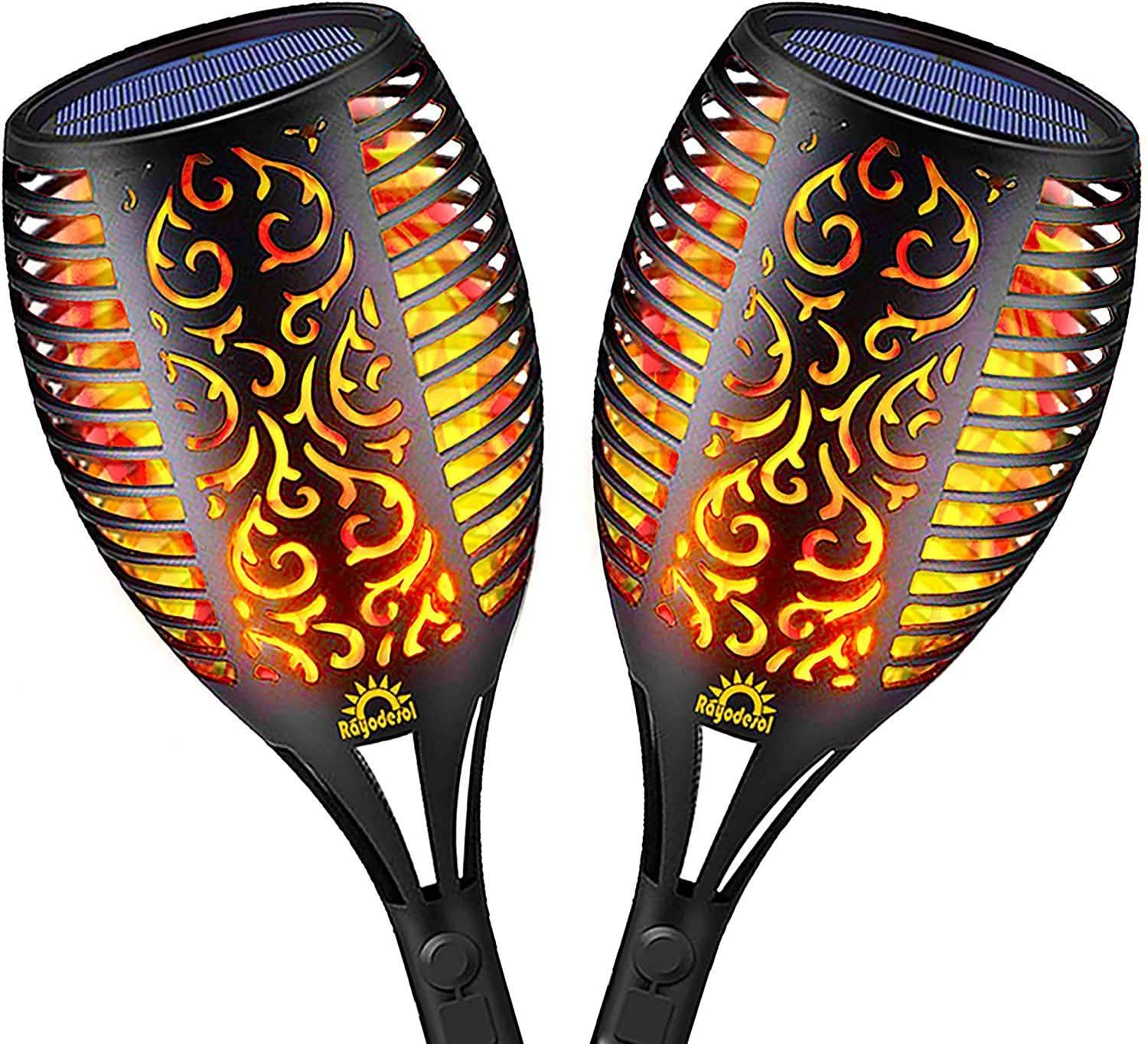 2-Pack: Solar Torch Lights Outdoor DailySale