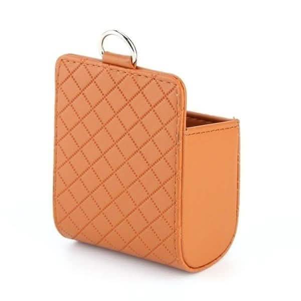 2-Pack: Universal Car Mobile Phone Bag PU Leather Car Auto Air Outlet Coin Bag Case DailySale