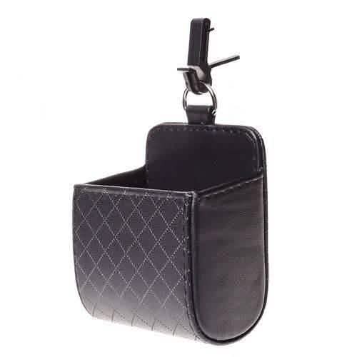 2-Pack: Universal Car Mobile Phone Bag PU Leather Car Auto Air Outlet Coin Bag Case DailySale