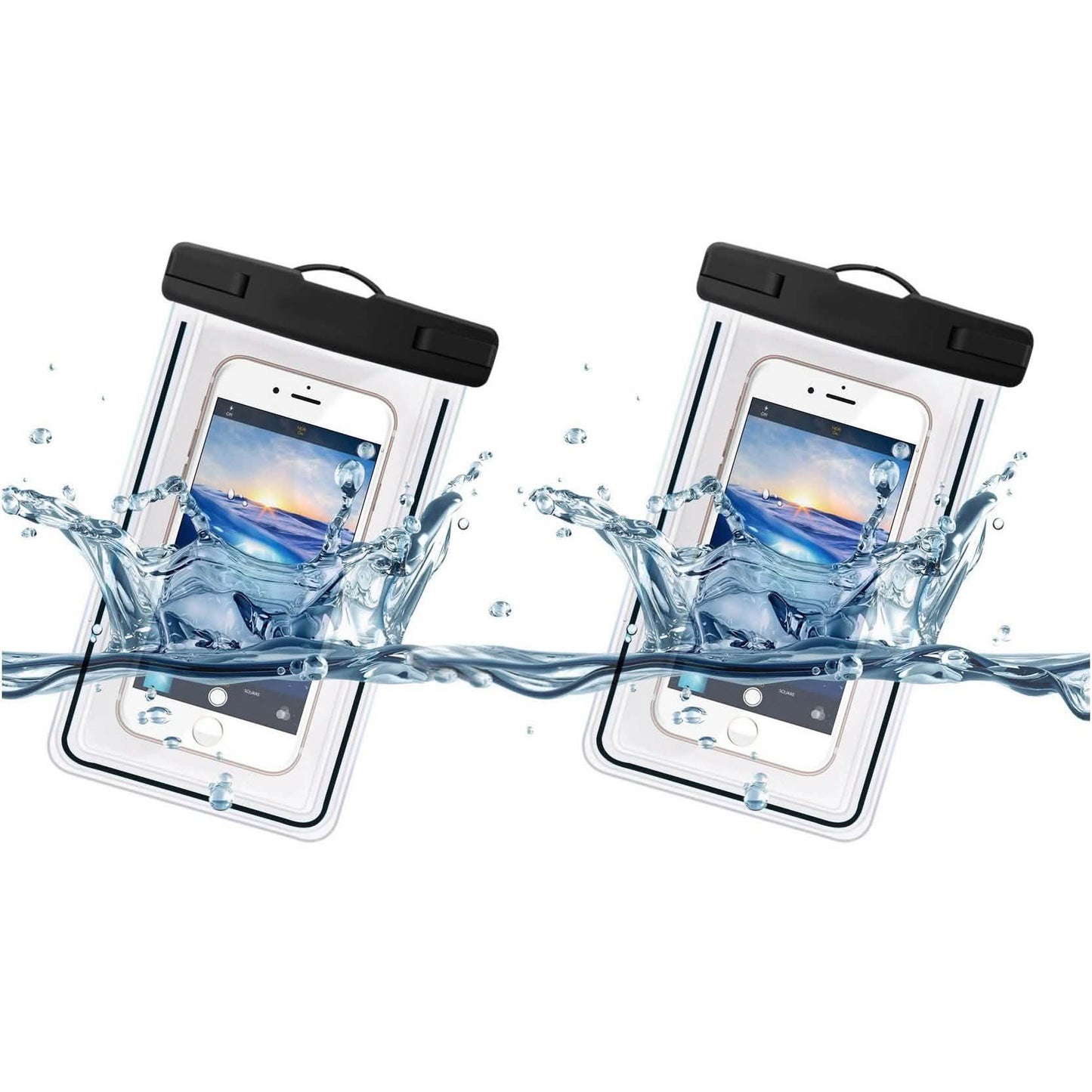 2-Pack: Universal Cell Phone Waterproof Dry Bag Case DailySale