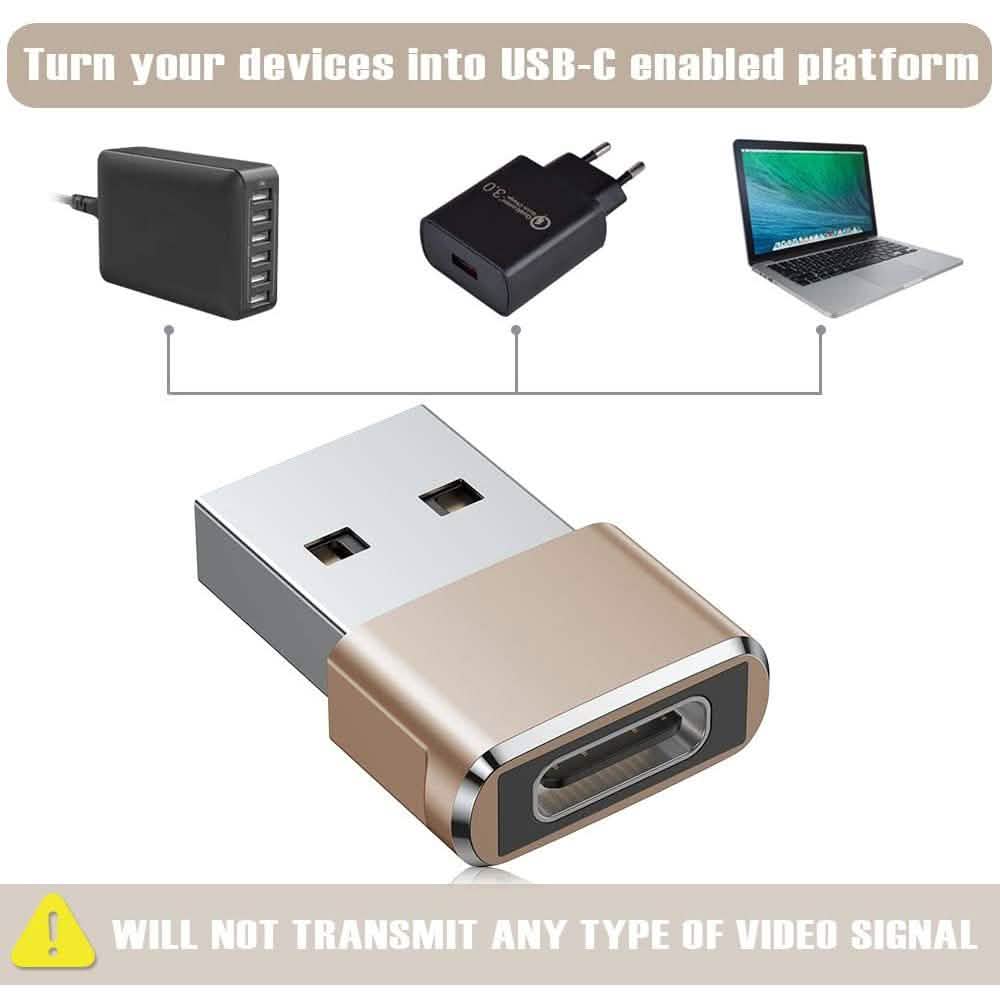 2-Pack: USB C Female to USB Male Adapter DailySale