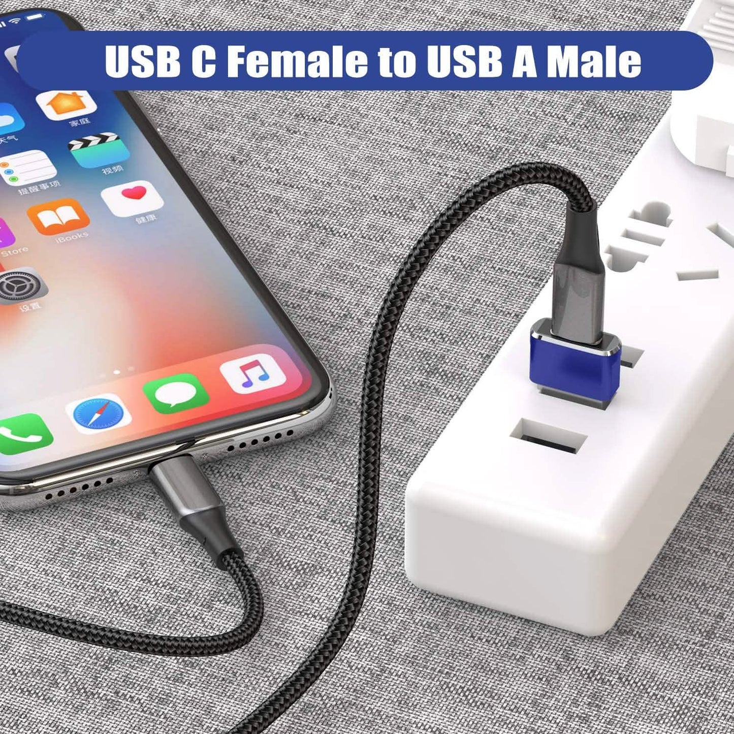 2-Pack: USB C Female to USB Male Adapter DailySale