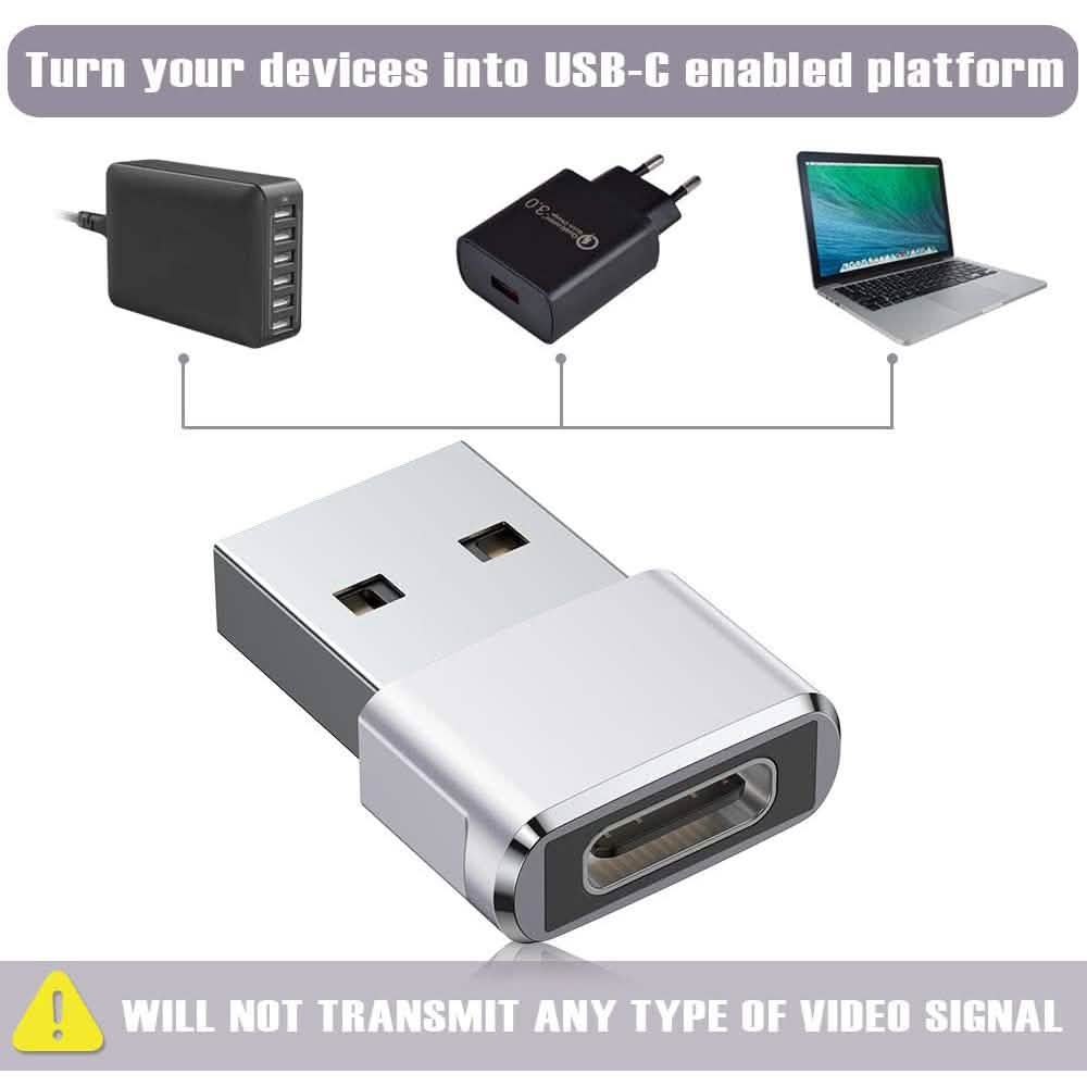 2-Pack: USB C Female to USB Male Adapter DailySale
