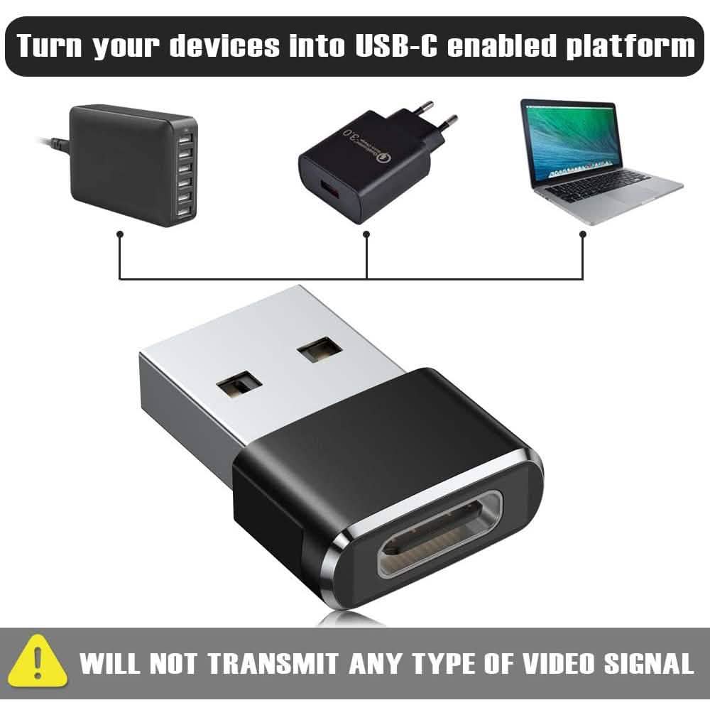 2-Pack: USB C Female to USB Male Adapter DailySale