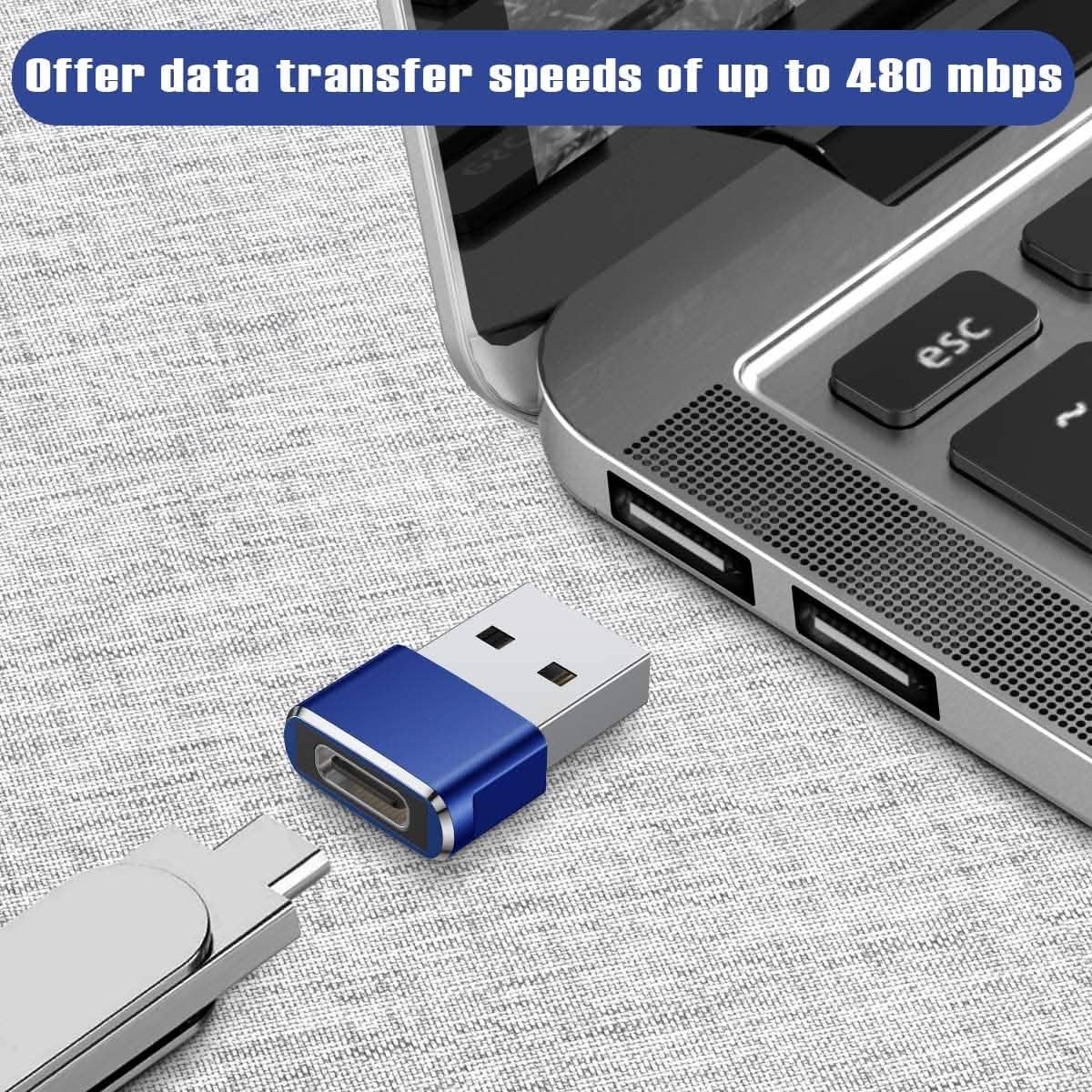 2-Pack: USB C Female to USB Male Adapter DailySale
